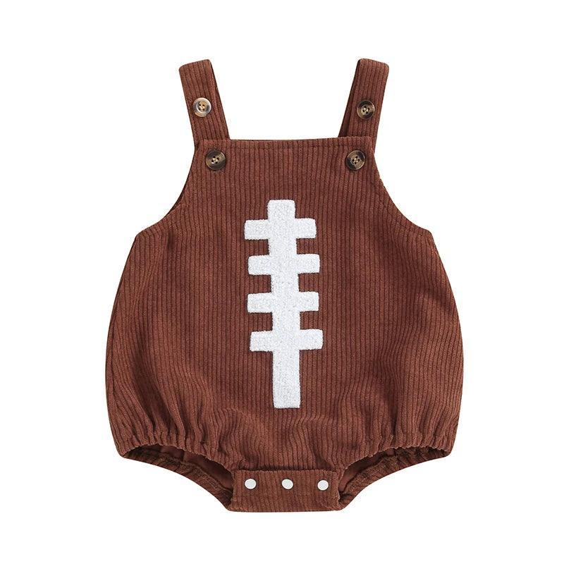 football overall onesie - basil boutique