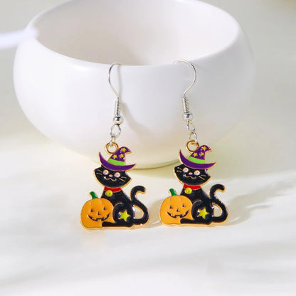 halloween dangle earrings - basil boutique