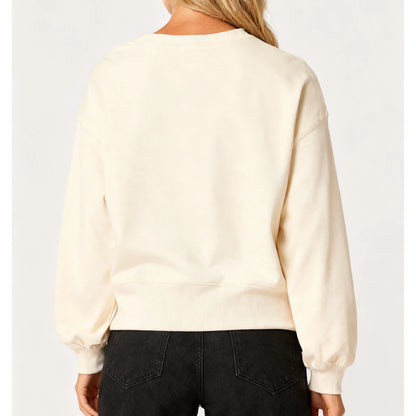 merry times sequin crew sweater