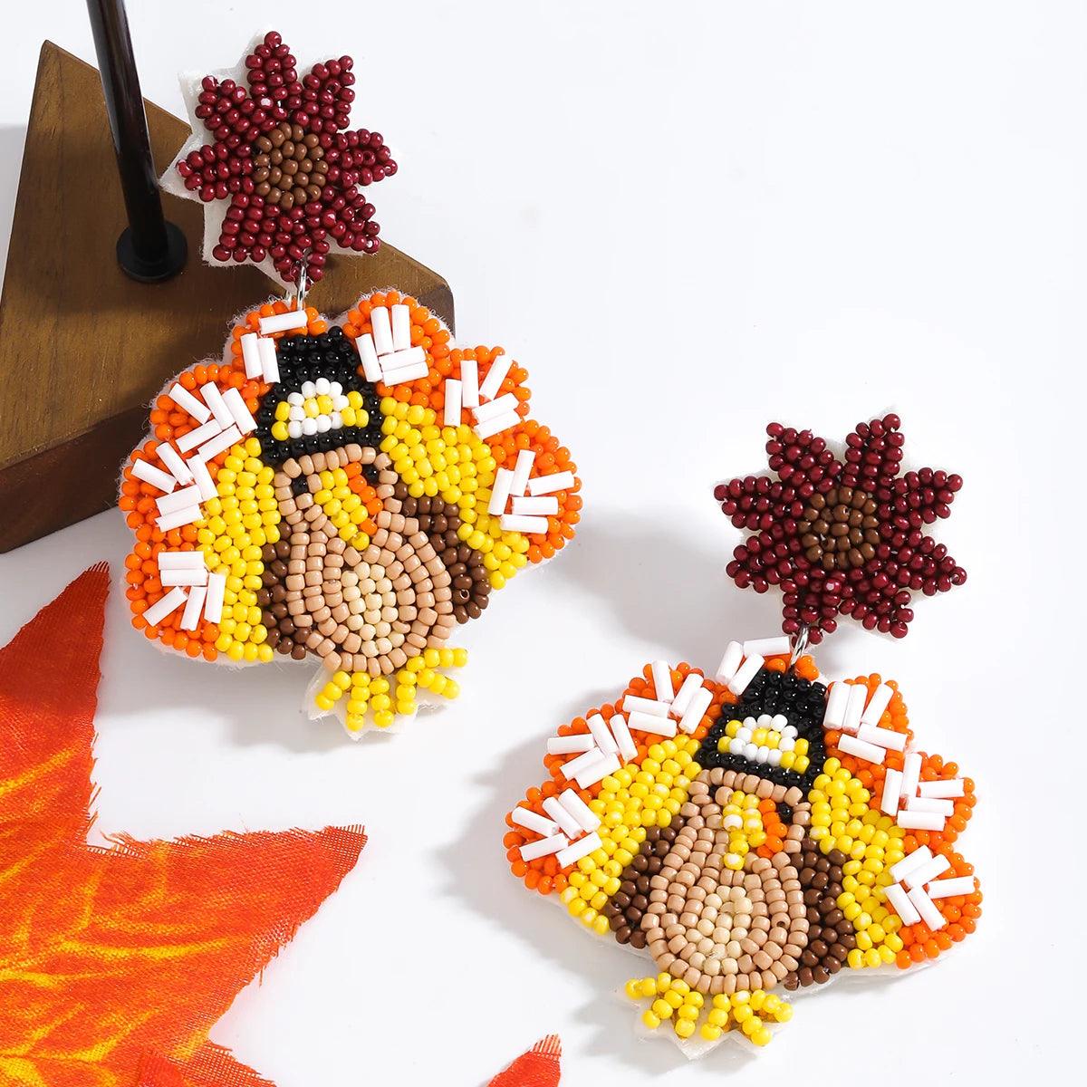 turkey beaded earrings - basil boutique