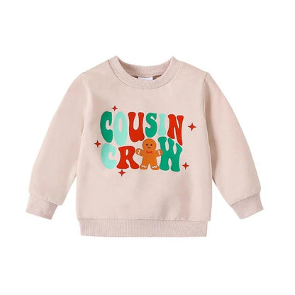 cousin crew christmas kids crew sweatshirt - basil boutique