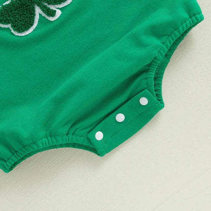 irish shamrock kids onesie