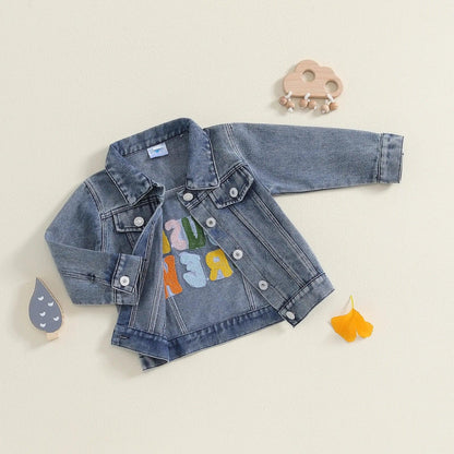 cousin crew denim kids jacket - basil boutique