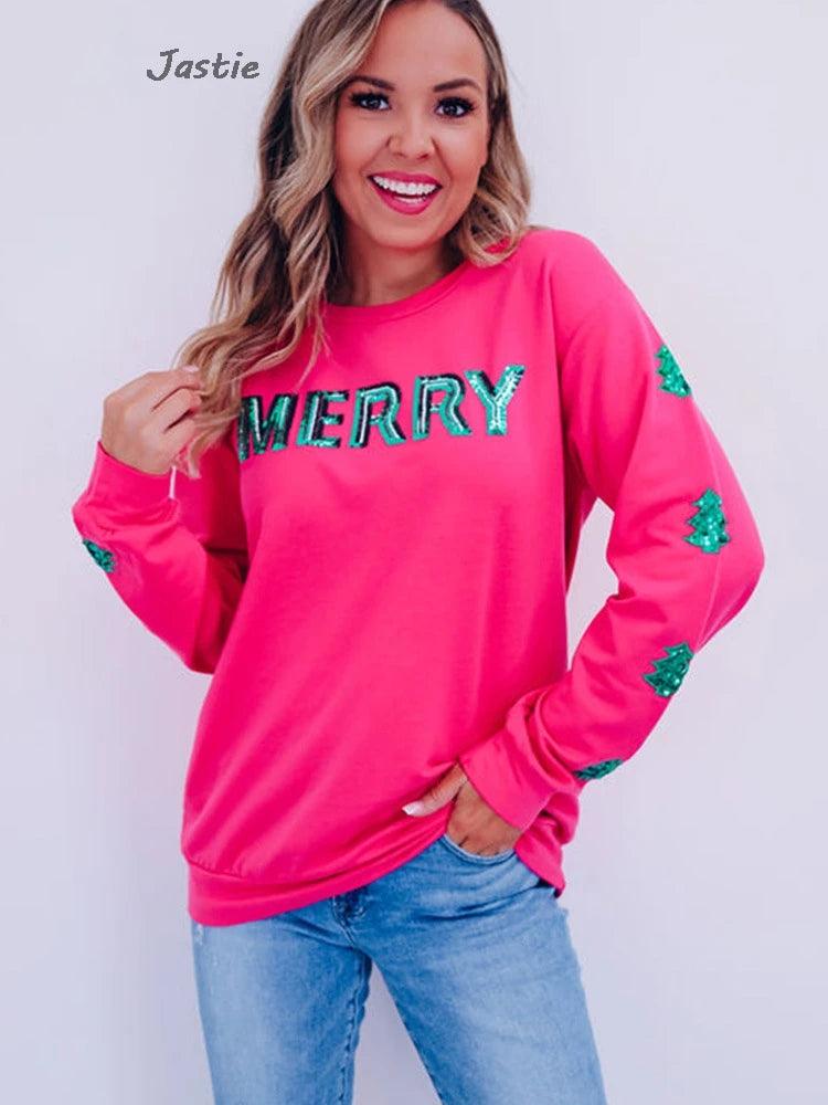 merry sequin long sleeve top - basil boutique