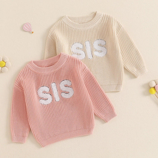 sis knit kids crew sweater