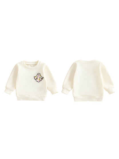groovy ghost kids crew sweatshirt