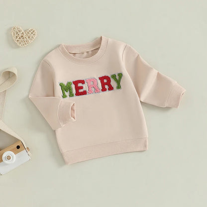 mama + mini merry matching crew sweatshirts