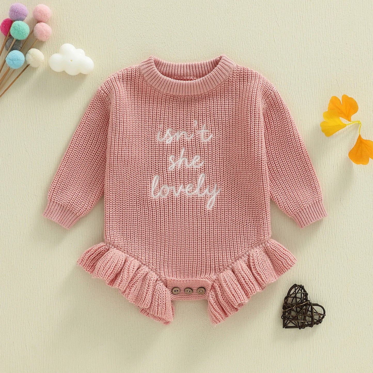 isn't she lovely ruffle onesie