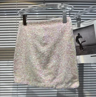 fashion sequin mini skirt - basil boutique