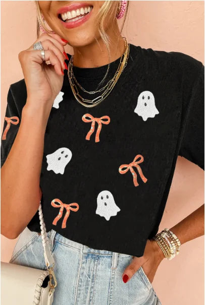 halloween spirit sequin tops