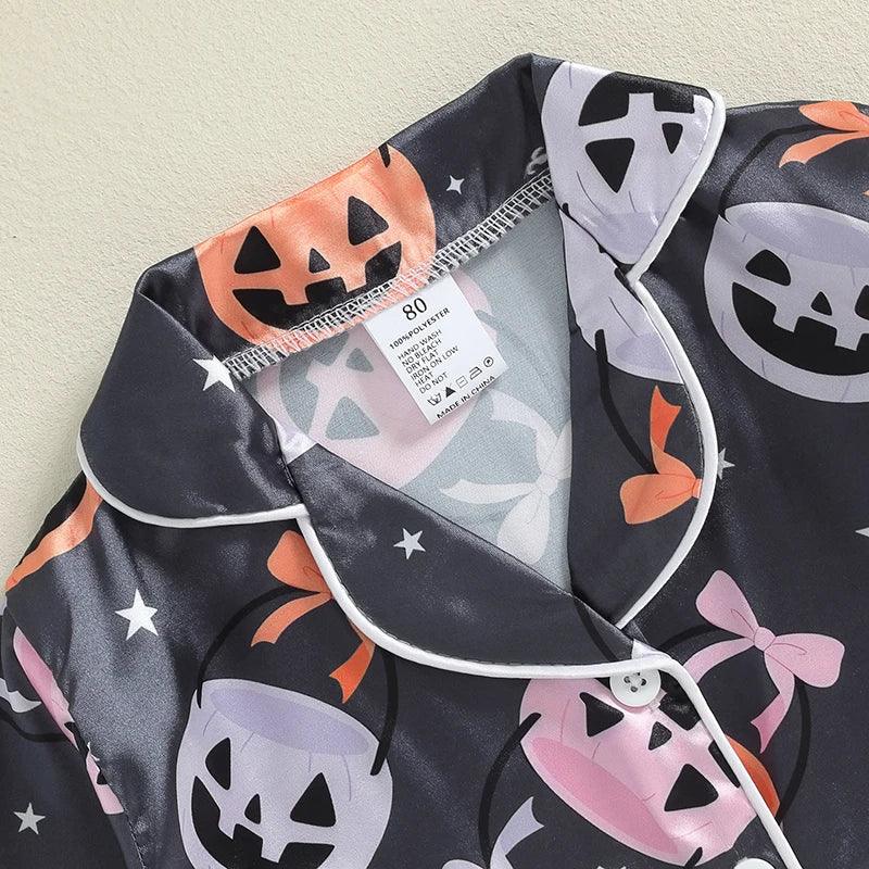 halloween kids pajamas - basil boutique