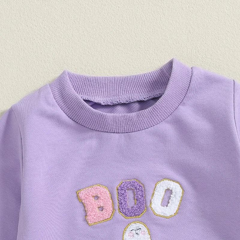 boo + witches tulle kids outfit