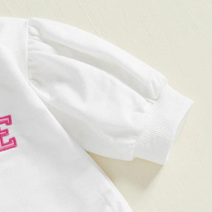 be mine puff sleeve onesie