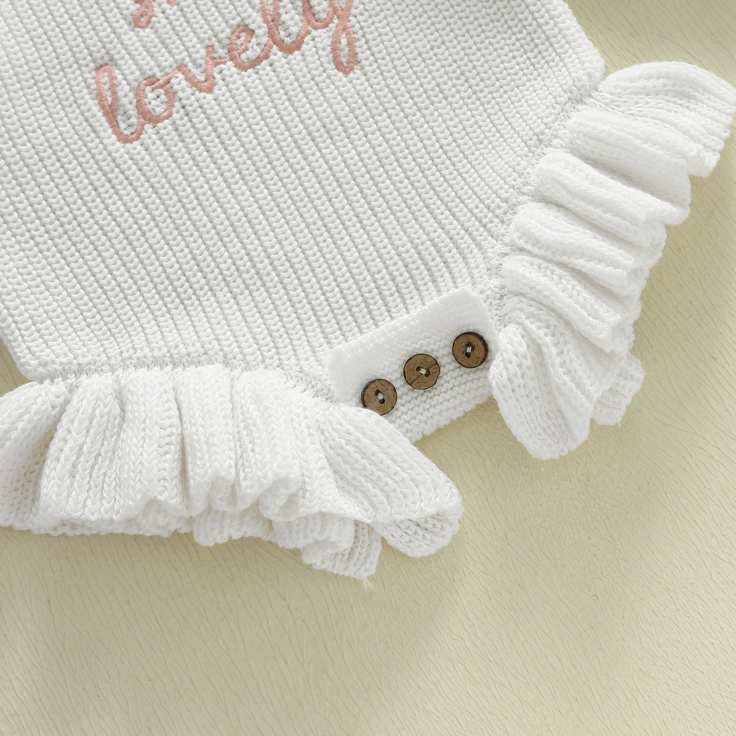 isn't she lovely ruffle onesie