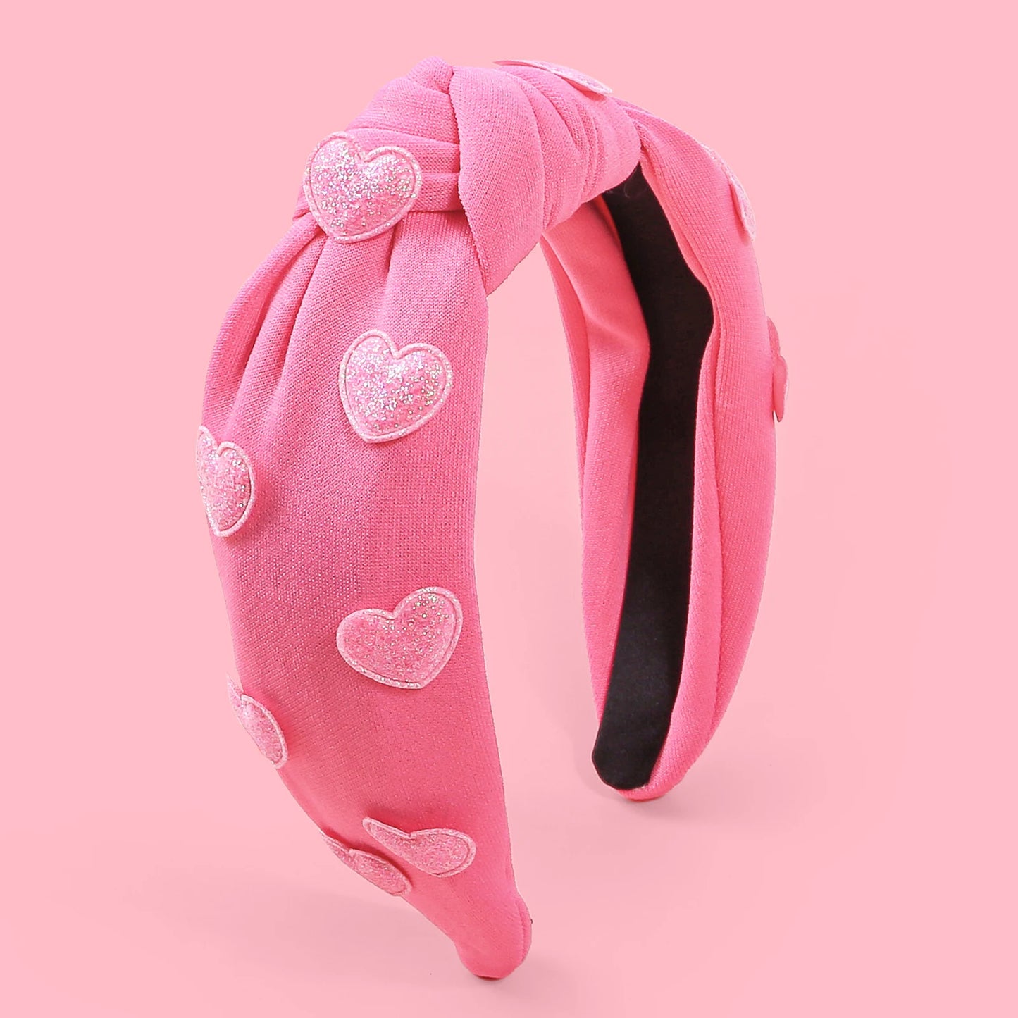 3D heart sequin headband