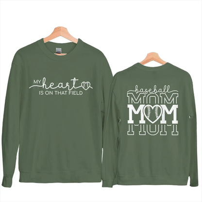 my heart is on that field crew sweatshirt