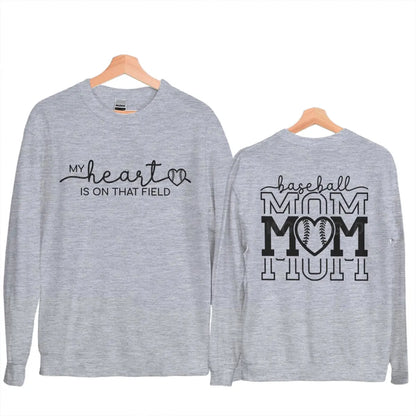 my heart is on that field crew sweatshirt