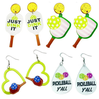 pickleball earrings - basil boutique