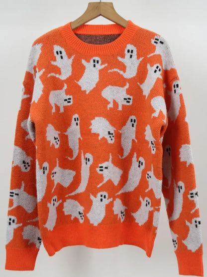 ghostly cute crew sweater