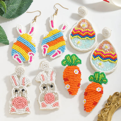 easter beaded earrings