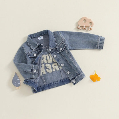 cousin crew denim kids jacket - basil boutique