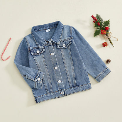 santa baby kids denim jacket