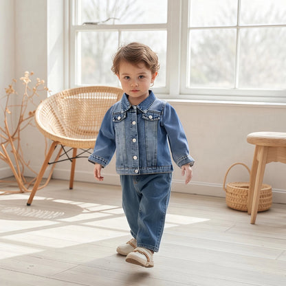 santa baby kids denim jacket