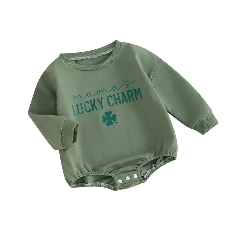 lucky dude + mama matching crew sweatshirts - basil boutique