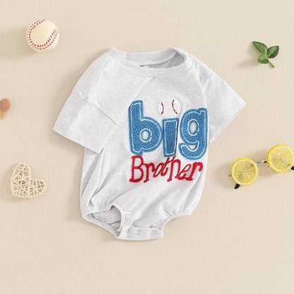 big brother baseball onesie - basil boutique