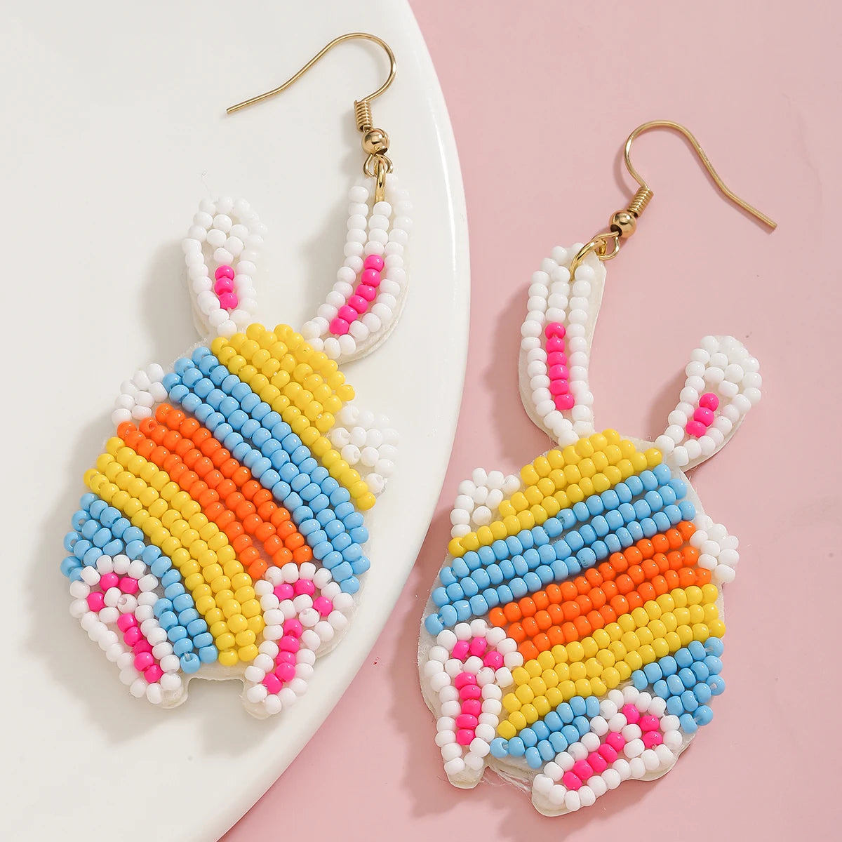 easter beaded earrings