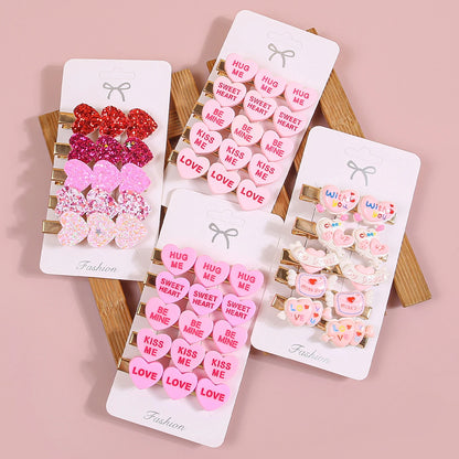 sweetheart hair clips