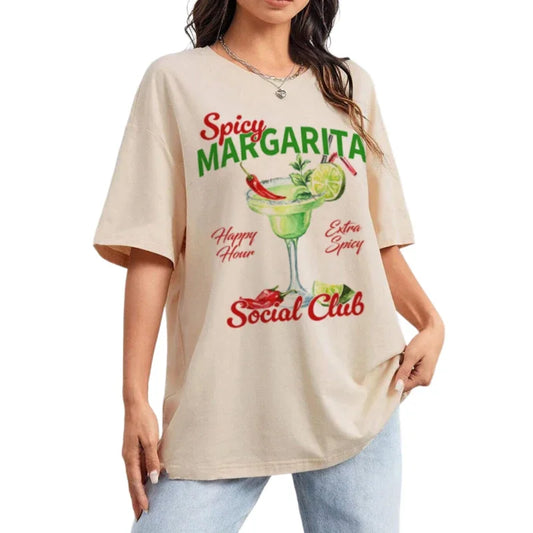 spicy margarita social club t-shirt - basil boutique