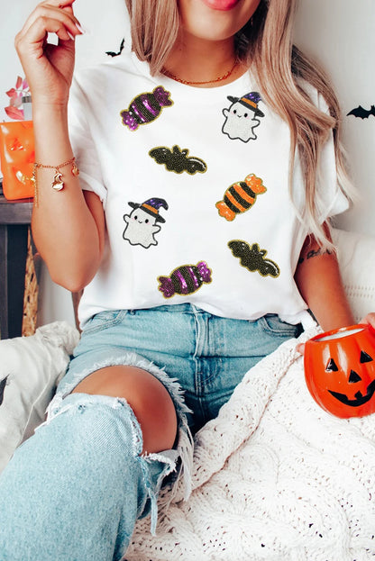 halloween spirit sequin tops