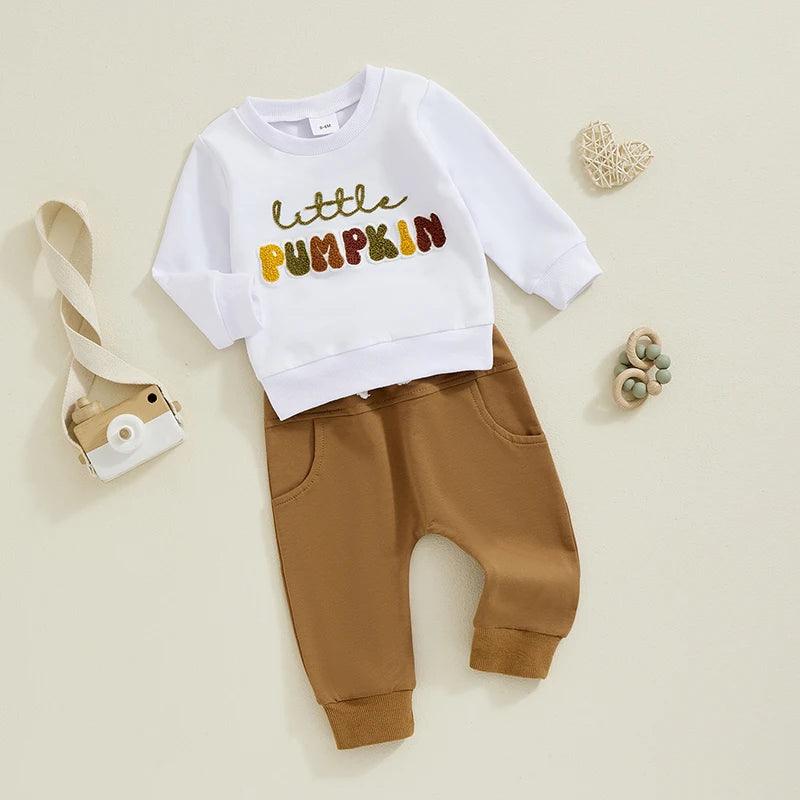 little pumpkin autumn kids outfit - basil boutique