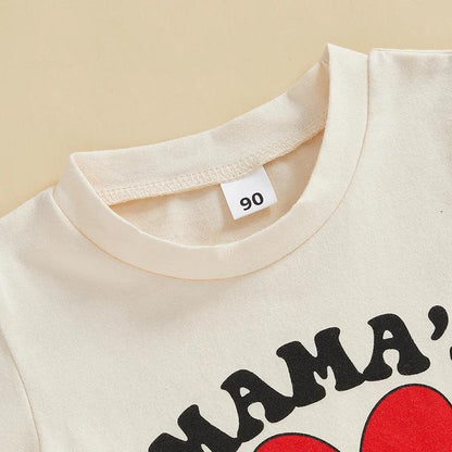 mama's valentine kids t-shirt