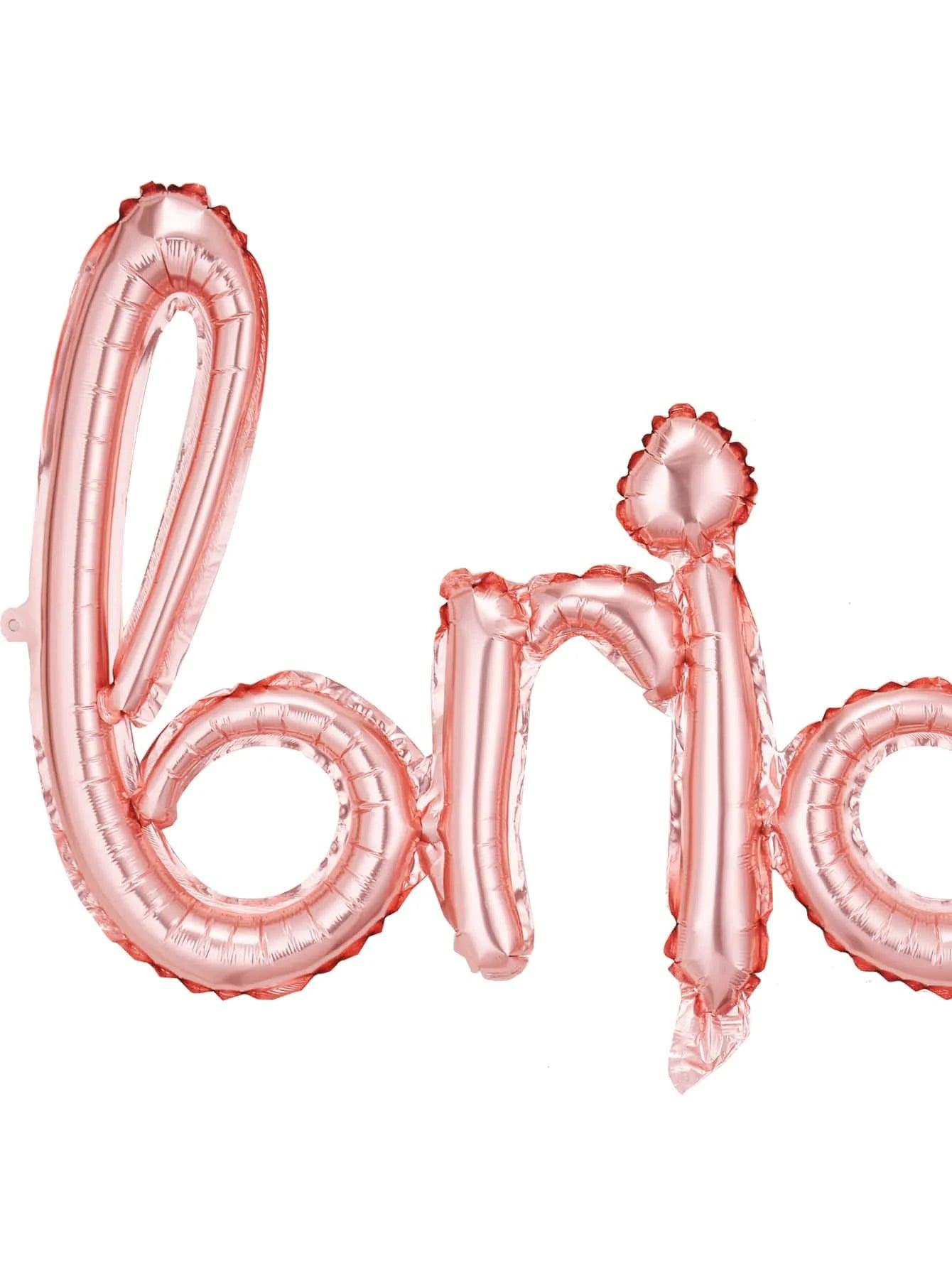 bride-to-be script balloon banner