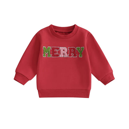 mama + mini merry matching crew sweatshirts