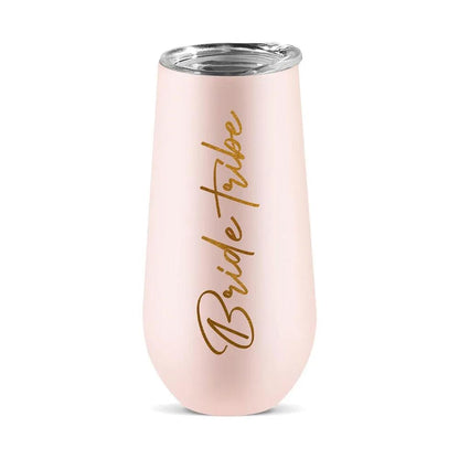 bridesmaid proposal champagne tumblers - basil boutique