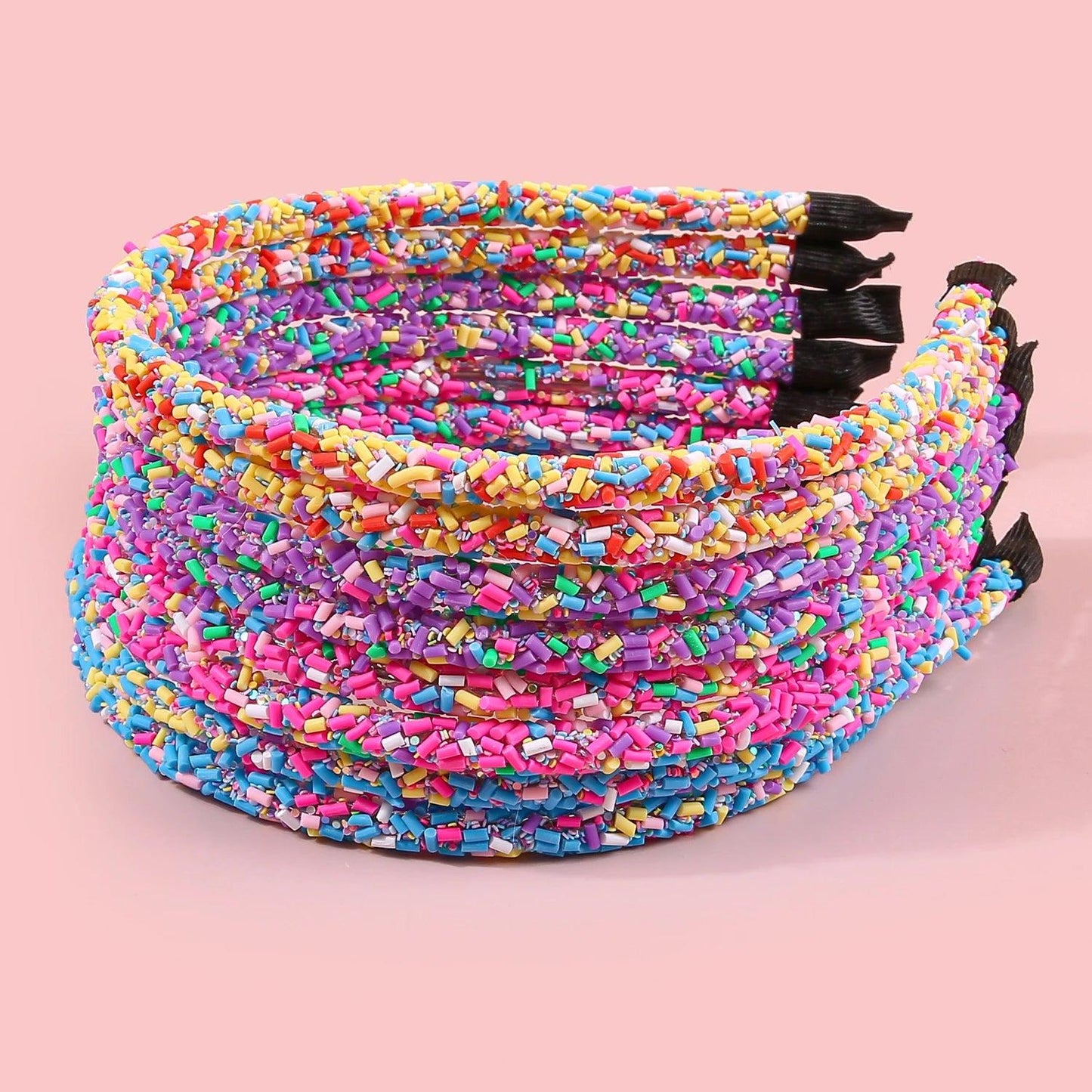 1/4pcs Sparkly Hairbands Cute Girls Headbands Girls Ice Cream Colors Headbands Kids Children Party Decoration Headwear