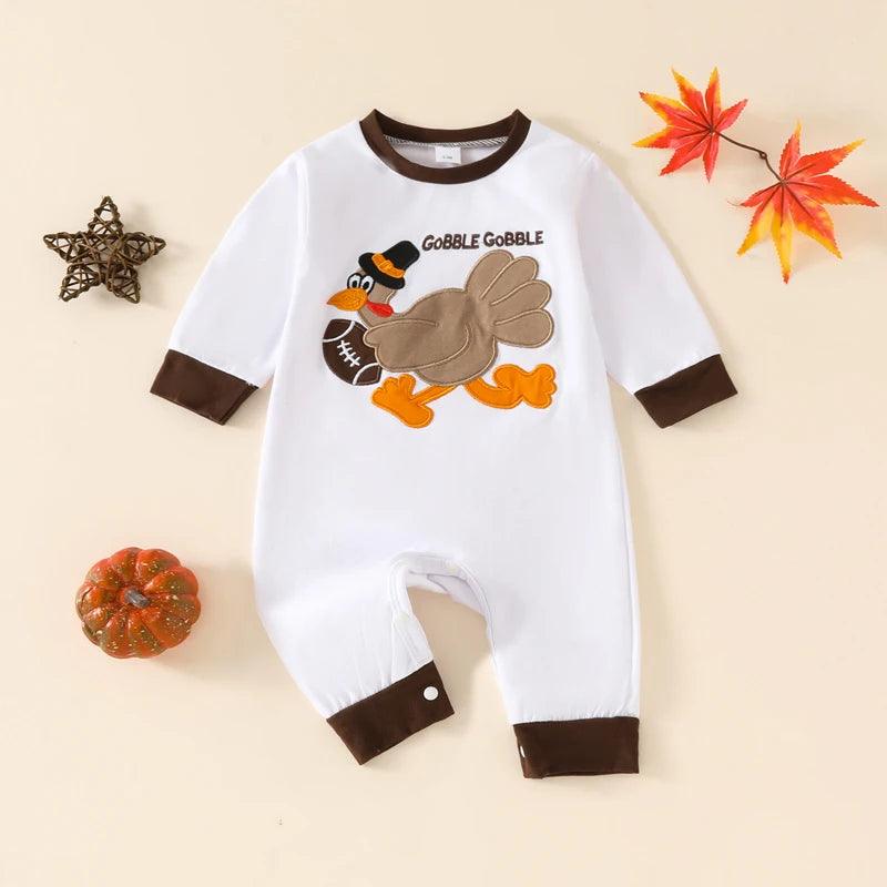 gobble gobble onesie - basil boutique