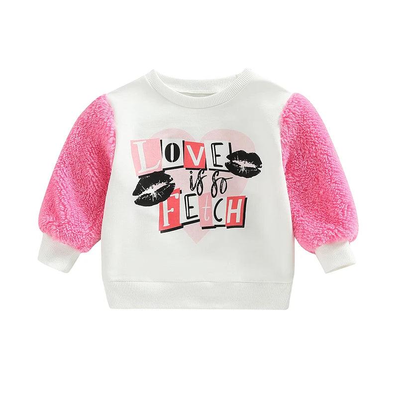 love is so fetch kids long sleeve t-shirt