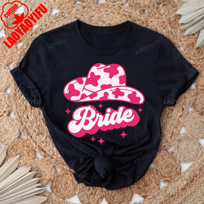 cowgirl bachelorette t-shirts