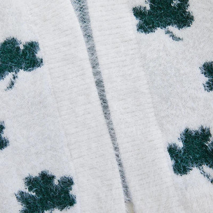 lucky shamrock kids cardigan