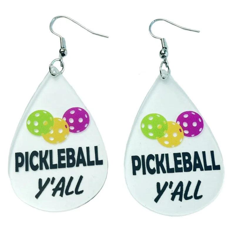 pickleball earrings - basil boutique