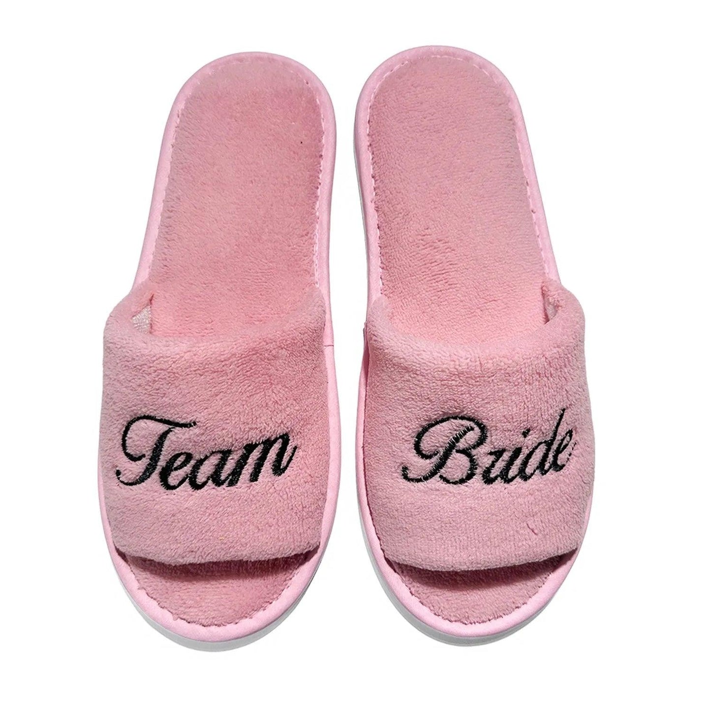 bride + team bride slippers