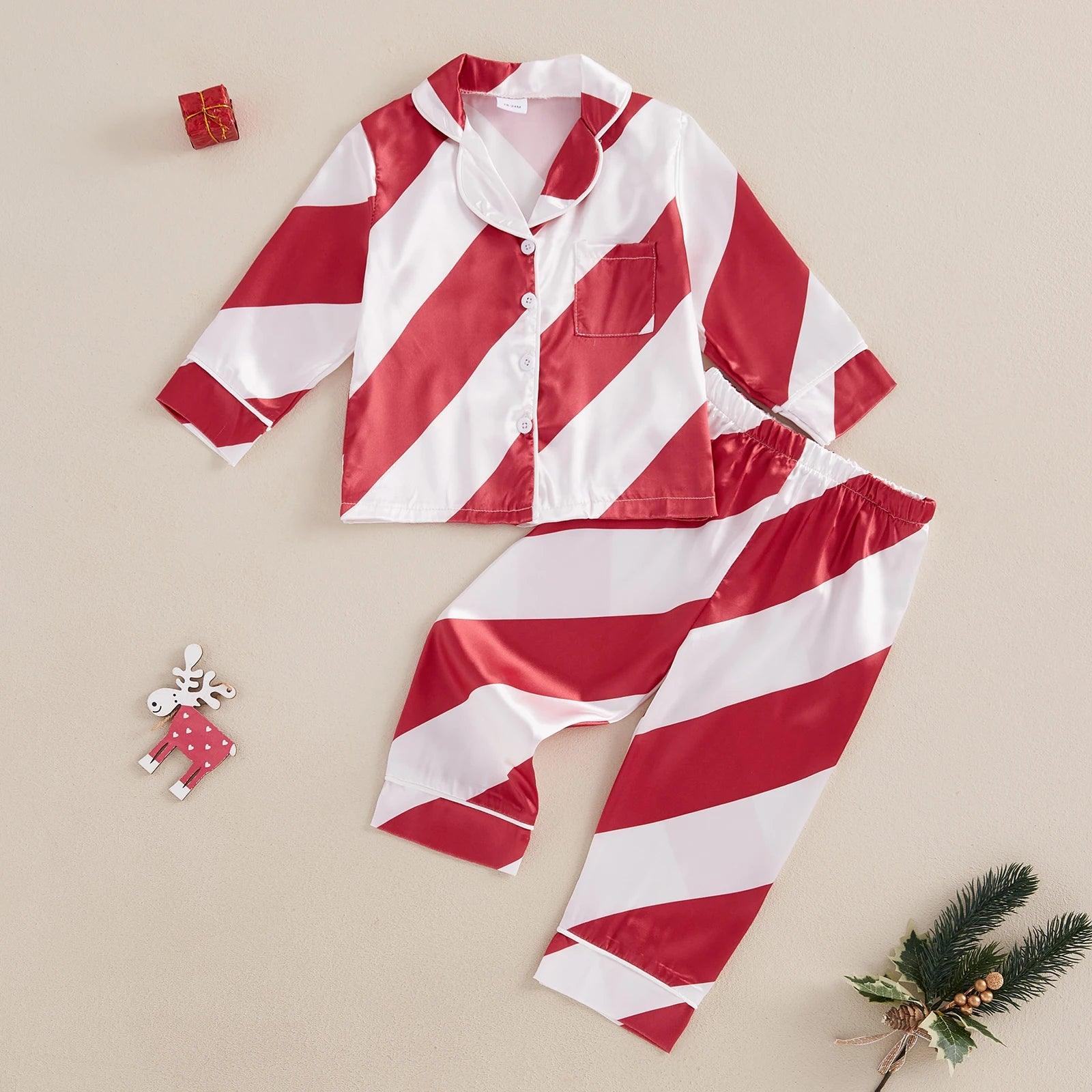 happy holidays kids pajamas - basil boutique