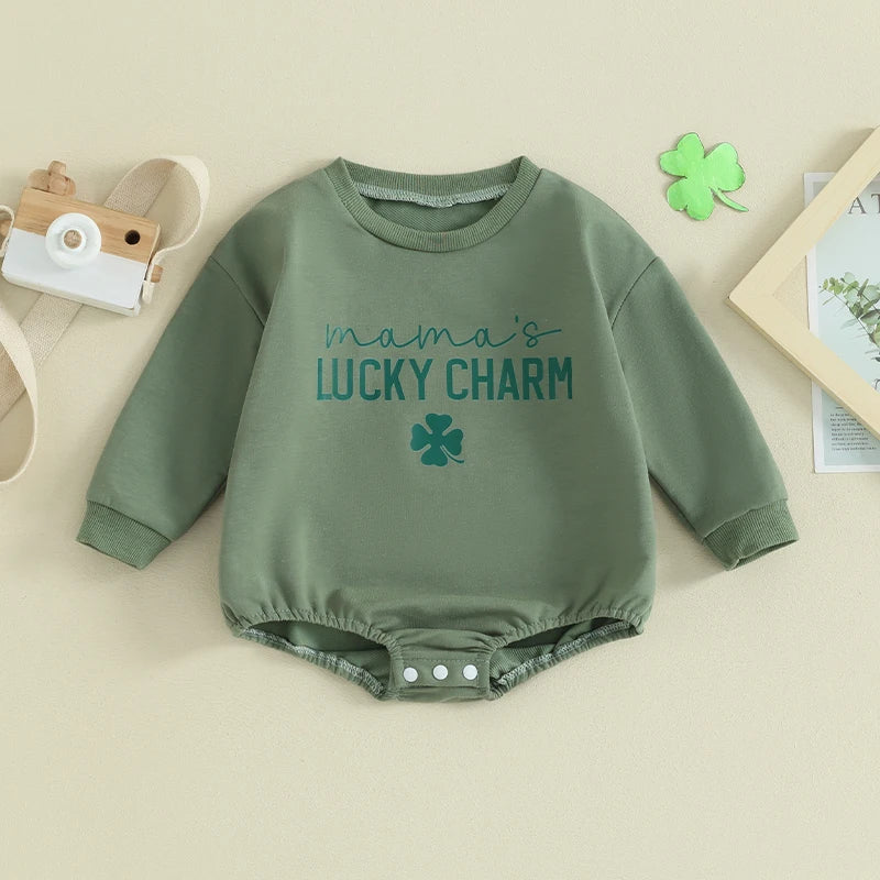 lucky dude + mama matching crew sweatshirts - basil boutique