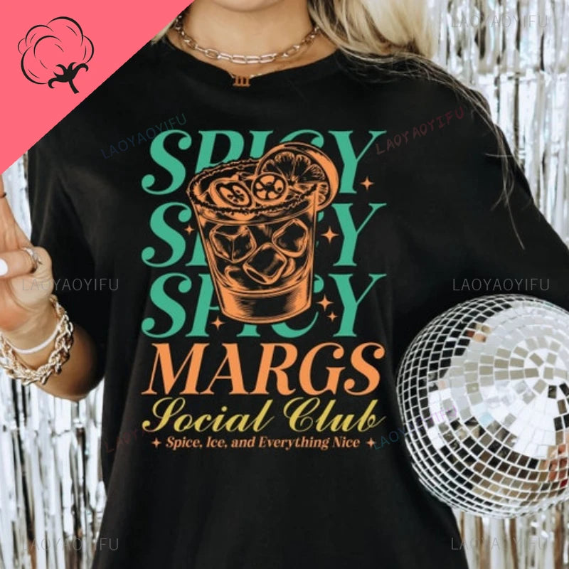 spicy margarita social club vibes t-shirt - basil boutique