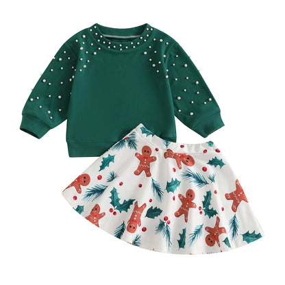 christmas pearls kids outfit