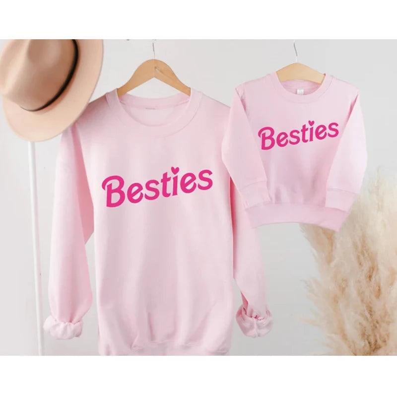 besties matching crew sweatshirts - basil boutique